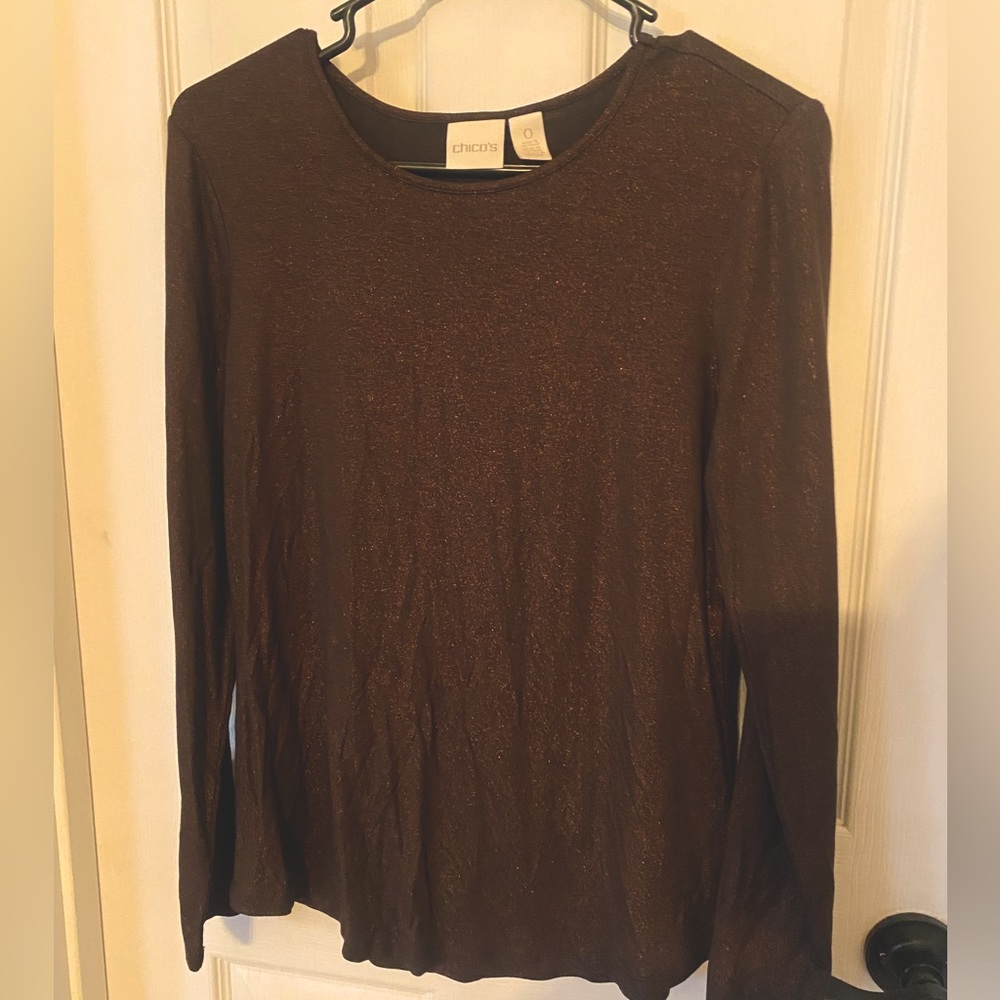 Chico’s shimmery top